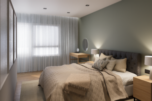 Makuuhuoneen sisustus suunnittelija Inge Uotila Lahti päijät-HÄme