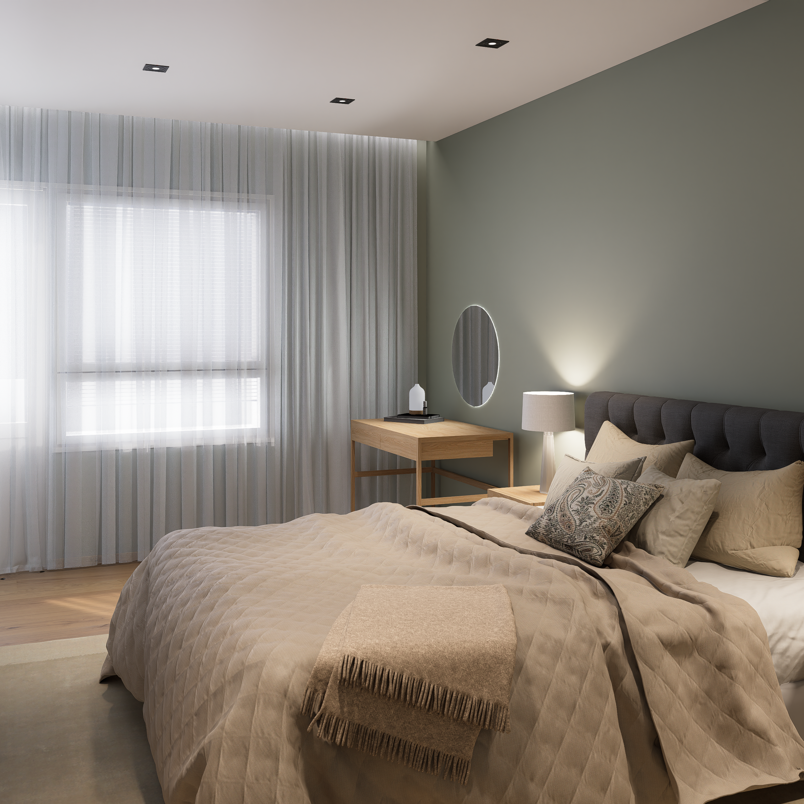 Makuuhuoneen sisustus suunnittelija Inge Uotila Lahti päijät-HÄme